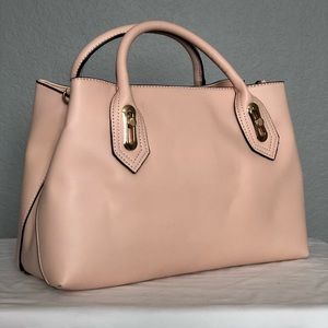Faux leather satchel Forever21